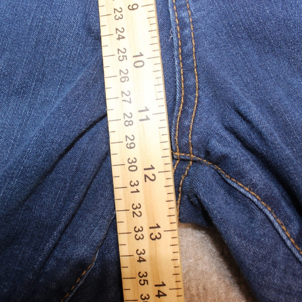 Crown & Ivy Womens High Rise Skinny Jeans Size 16R Dark Wash Denim Stretch - Picture 3 of 6